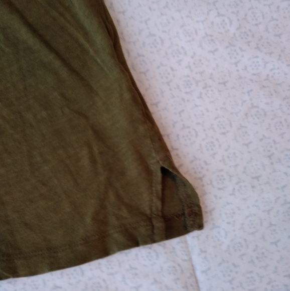 Madewell Olive Green Solid Pocket V Neck Tee XS - Picture 6 of 6